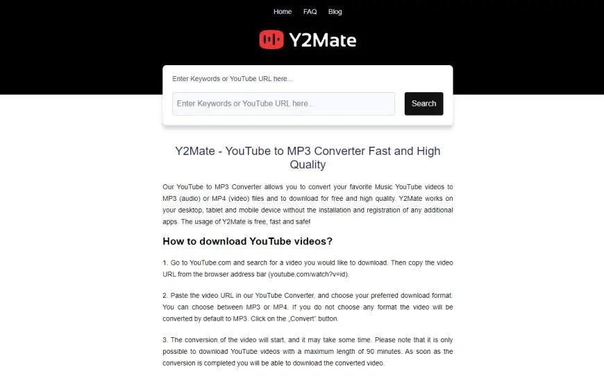 Cara Mengunduh Audio dari YouTube ke Format MP3 dengan Y2mate