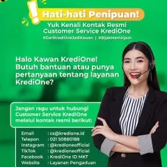 Bagaimana cara menghubungi call center KrediOne